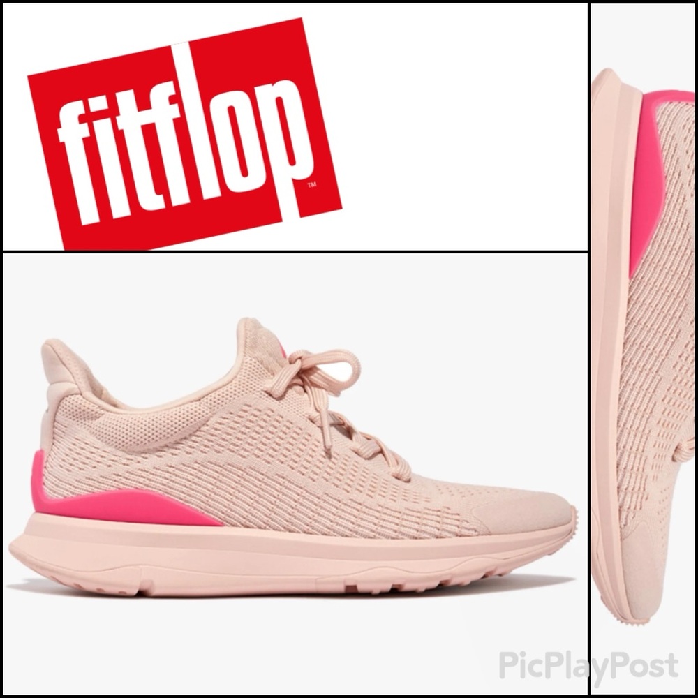 FitFlop VITAMIN FFX COLOR-POP SPORTS Trainers Rose Pale Foam Pop Pink NWT 8